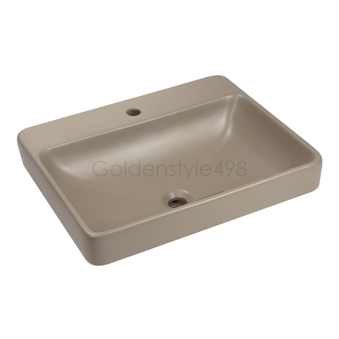 KOHLER K-2660X-1-NSG <br>FOREFRONT 單孔檯面盆 <br>奶茶色(58.5x46cm)  |特殊色面盆