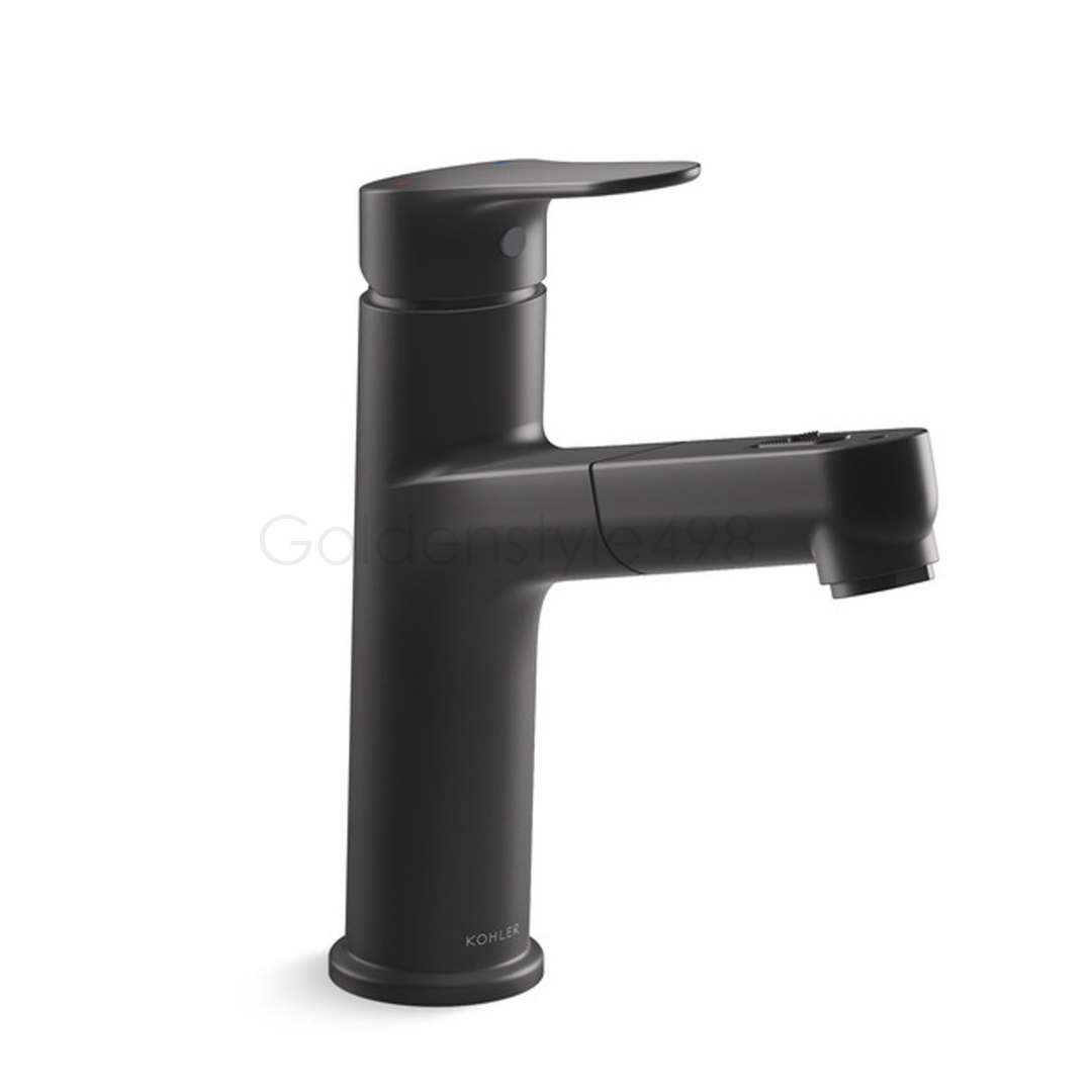 ♣️KOHLER 設計趨勢♣️<br>K-33069T-4-BL<br>ACCLIV 單槍伸縮面盆龍頭<br>(霧黑)  |超值組合|KOHLER 三件式超值優惠組合2024
