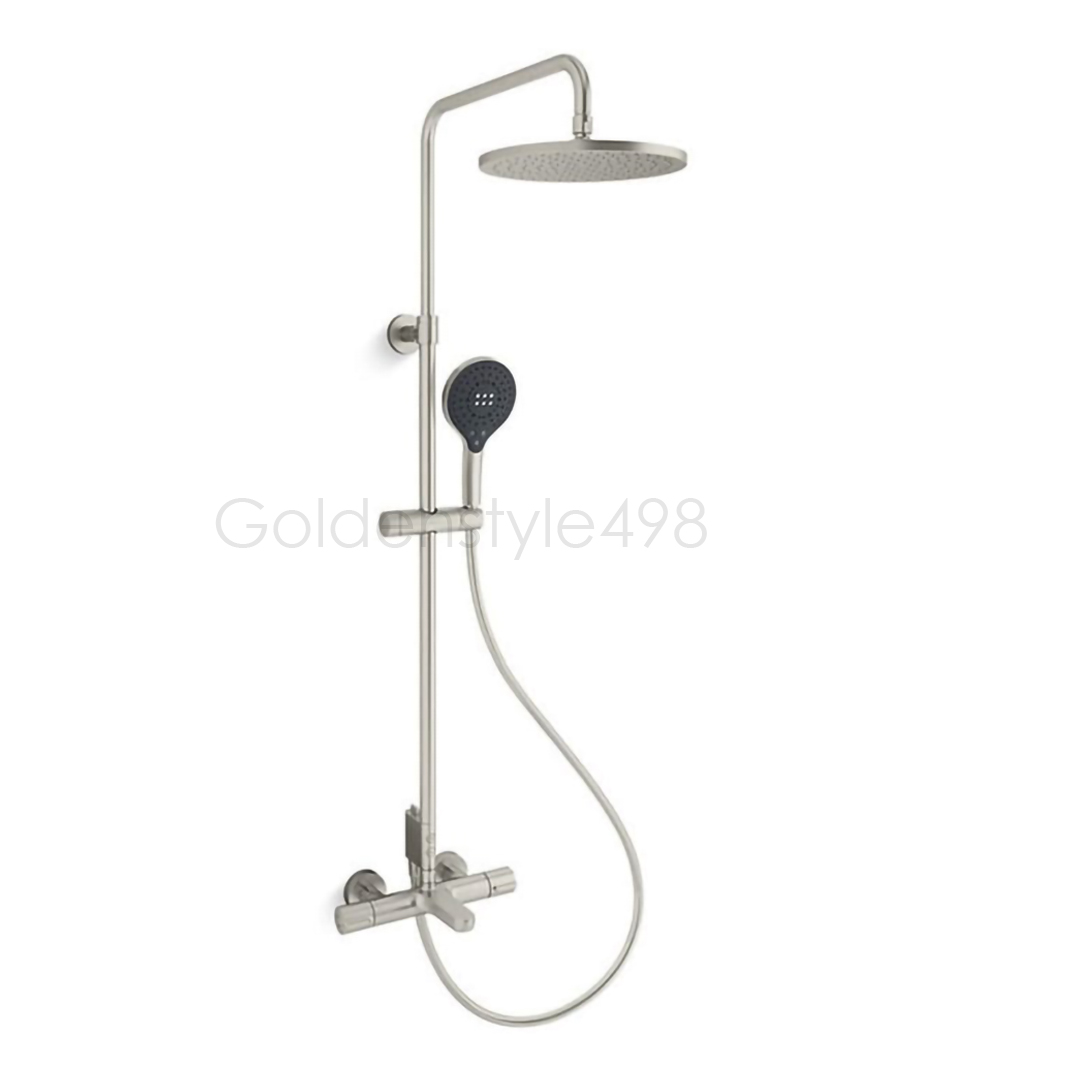 ♣️KOHLER 設計趨勢♣️<br>K-33091T-9-BN<br>ACCLIV 三出水恆溫淋浴花灑<br>(羅曼銀)  |超值組合|KOHLER 2024 設計趨勢型錄