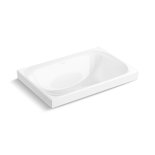 🌳KOHLER 永續的美學🌳<br>K-36400T-0<br>Melius 單孔方形上嵌檯面盆<br>(55 x 37 cm)