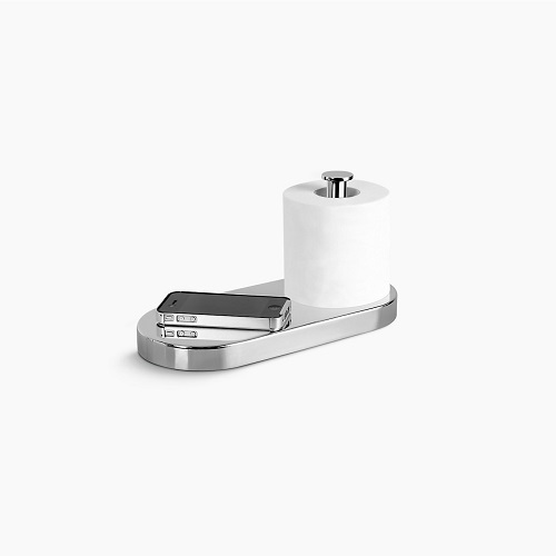 K-37299T-CP<br>OBLO 衛生紙架（垂直式）  |衛浴配件|品牌|KOHLER