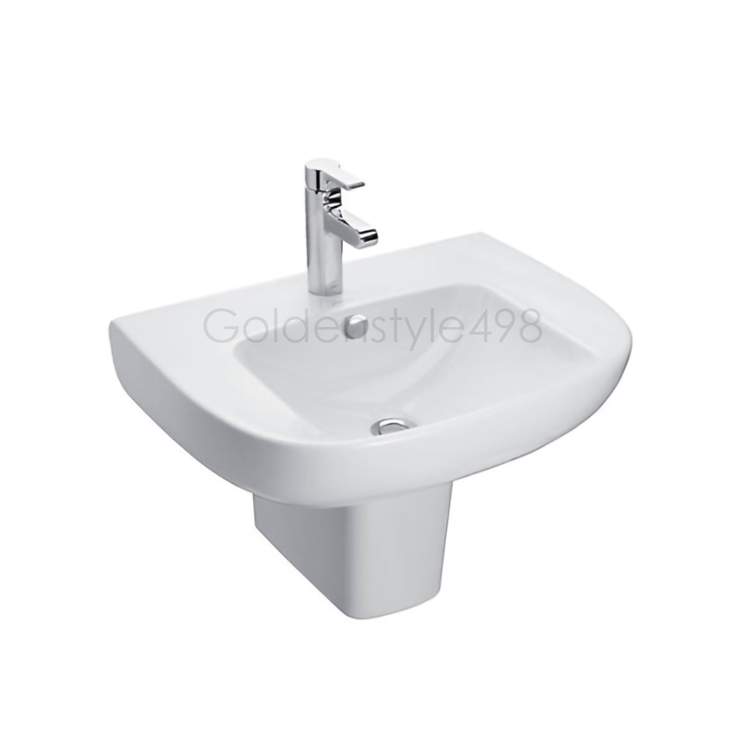 ✘KOHLER經銷優惠✘<br>K-72448X-1-0<br>REACH 半柱陶瓷面盆(白)  |超值組合|KOHLER 2023促銷型錄