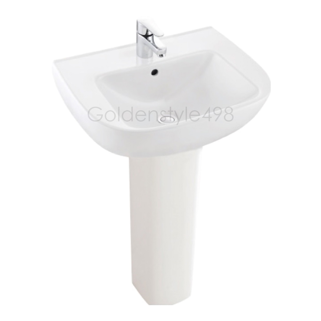 ✘KOHLER經銷優惠✘<br>K-72449X-1-0<br>REACH 長柱陶瓷面盆(白)  |超值組合|KOHLER 2023促銷型錄