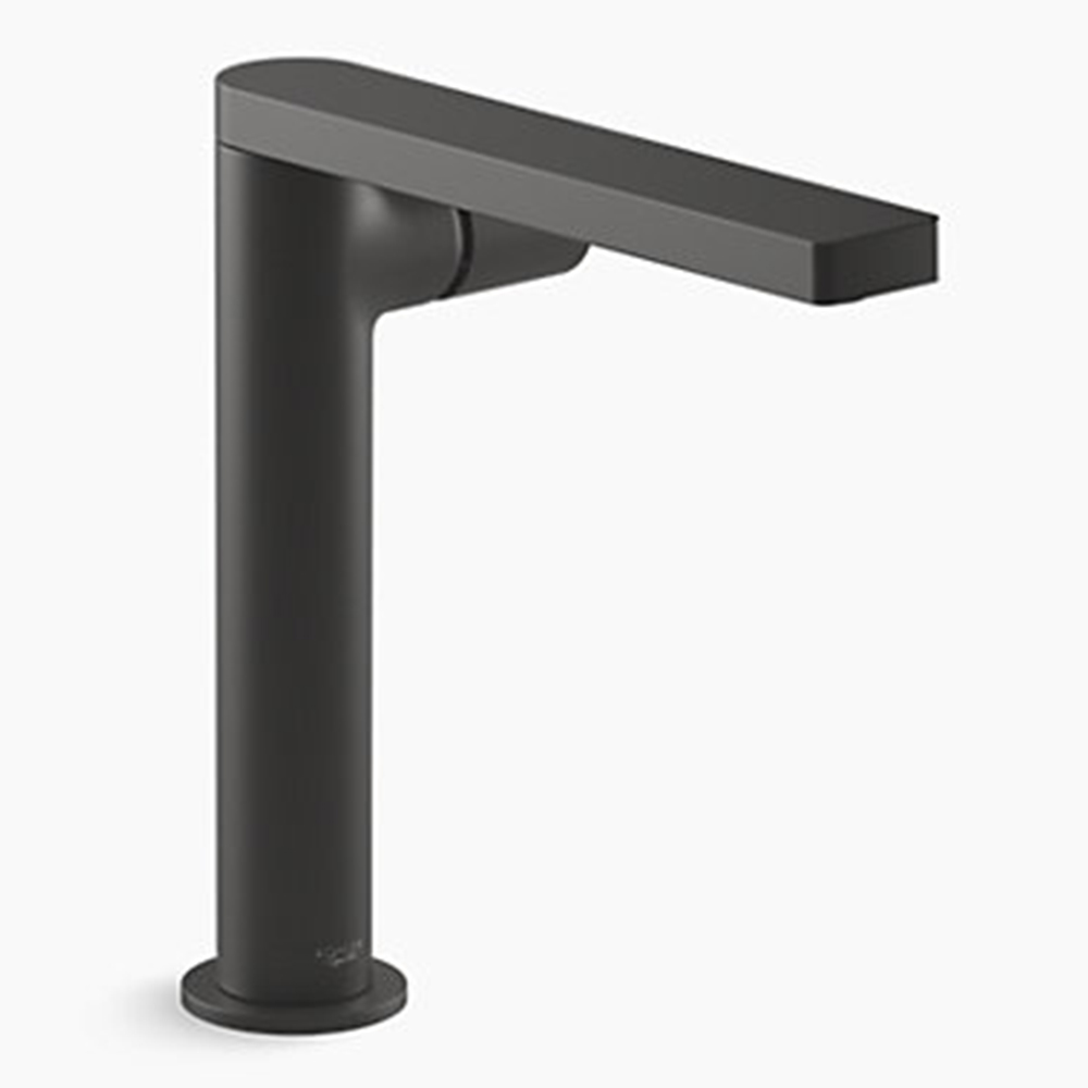 KOHLER<br>K-73159T-B7-BL<br>Composed 加高單槍面盆龍頭<br>(側把手/霧黑)  |黑色系列|面用龍頭