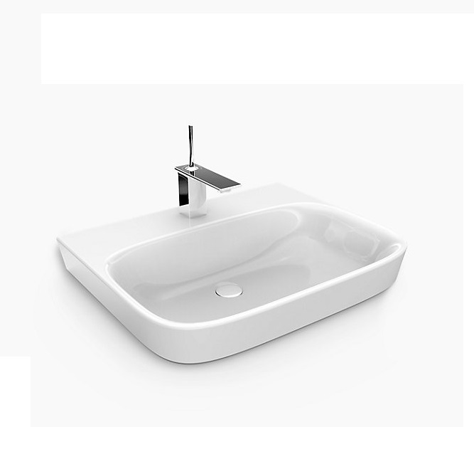 〝KOHLER 促銷商品〞<br>K-77761T-1-0  <br>MODERN LIFE 方型檯面盆<br>(59.8x48.1cm)  |面盆|KOHLER|檯上盆