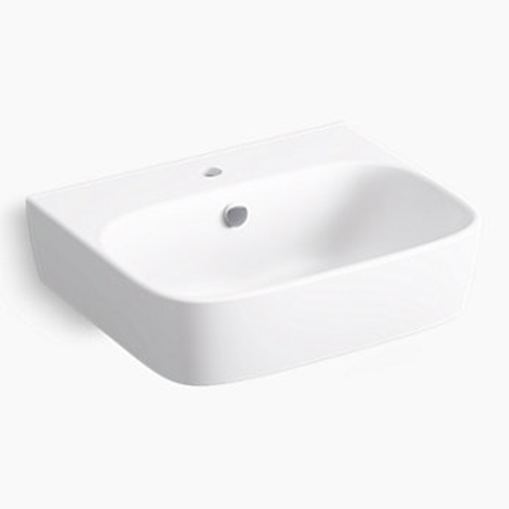 ✨KOHLER 經銷精選✨<br>K-77767K-1-0<br>Modern Life 單孔壁掛式面盆<br>(55x45cm/不含毛巾桿)  |超值組合|KOHLER年度商品