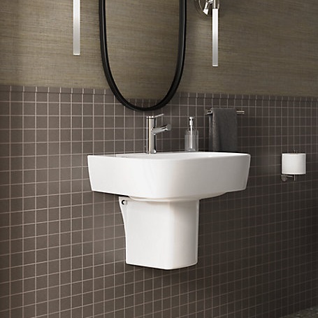 ✨KOHLER 經銷精選✨<br>K-77768K-1-0+K-18566X-0<br>Modern Life 單孔面盆+腳柱組<br>(55x45cm/含腳柱)  |超值組合|KOHLER 2025 經銷優惠商品