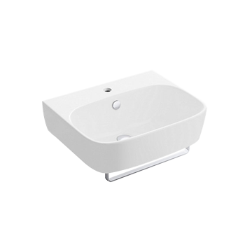 ✨KOHLER 經銷精選✨<br>K-77769K-1-0<br>Modern Life 單孔壁掛式面盆<br>(55x45cm/含毛巾桿)