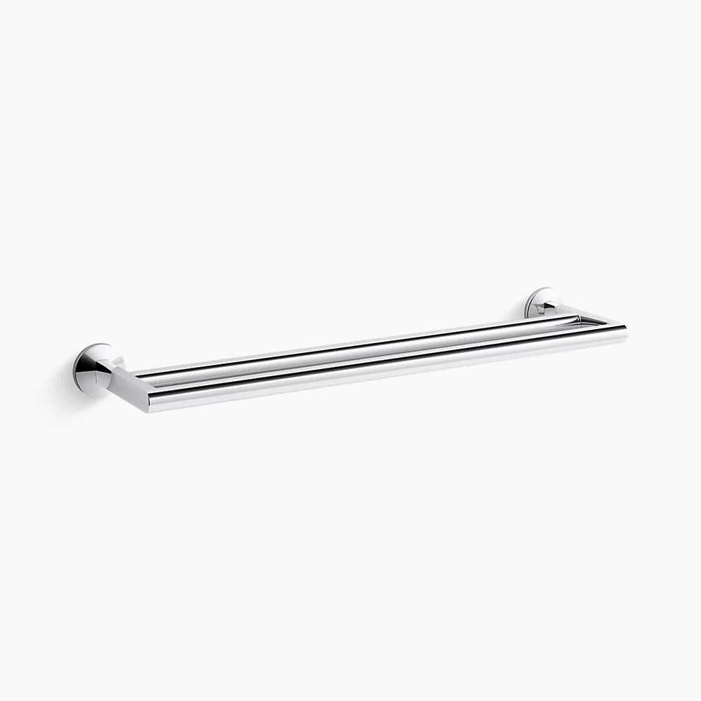 ♣️KOHLER 設計趨勢♣️<br>K-78375T-CP<br>COMPONENTS 61cm 雙桿毛巾桿<br> (鉻色)  |超值組合|KOHLER 2024 設計趨勢型錄