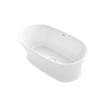 KOHLER<br>K-8333T-0<br>Memoirs 橢圓形綺美石獨立浴缸<br>(168.1 x 92 x 60.4 cm)