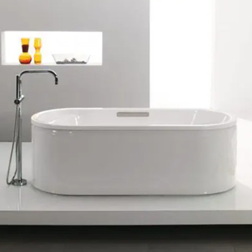 KOHLER<br>K-9287T-0<br>Lovee 橢圓獨立式鑄鐵浴缸(175 x 75 cm)產品圖