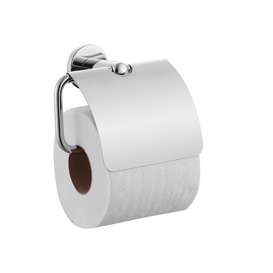 〝KOHLER 促銷商品〞<br>K-97901T-CP<br>Kumin 有蓋廁紙架 (鉻色)  |衛浴配件|品牌|KOHLER