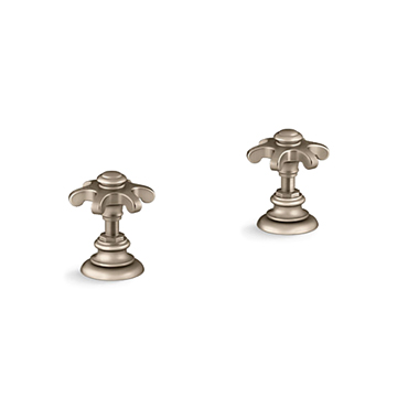 KOHLER<br>K-98068T-3M-BV<br>Artifacts 古典型冷熱水龍頭面盆把手<br>(羅曼銅)產品圖