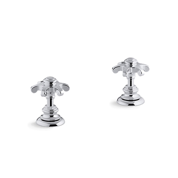 KOHLER<br>K-98068T-3M-CP<br>Artifacts 古典型冷熱水龍頭面盆把手<br>(鉻色)