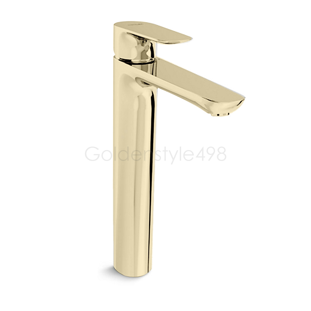 🎀KOHLER 經銷優惠🎀<br>K-98868T-ZY-AF<br>ALEO 單槍加高面盆龍頭<br>(法蘭金)產品圖