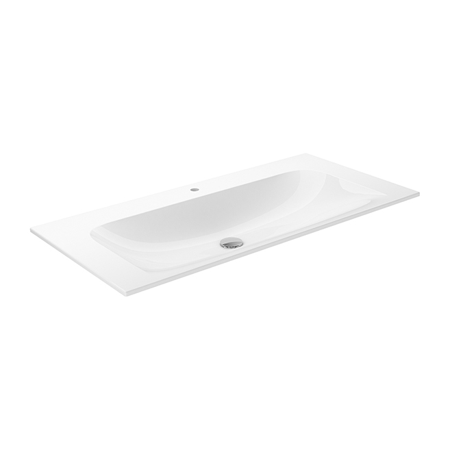 KEUCO 32970311001<br> Plan 陶瓷面盆(單龍頭孔)<br>1007 x 133 x 494 mm  |面盆|KEUCO