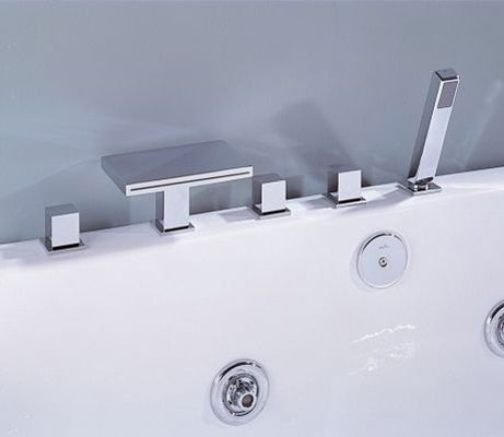 LILAIDEN LD-2413 C3<br>五件式方型瀑布浴用龍頭  |浴缸龍頭|LILAIDEN|浴缸上龍頭