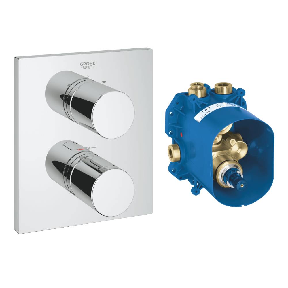 GROHE 19567.000<br>Grohtherm 3000 Cosmopolitan<br>定溫埋壁淋浴切換外蓋<br> (含埋壁軸心)  |浴缸龍頭|GROHE|埋壁式浴缸龍頭