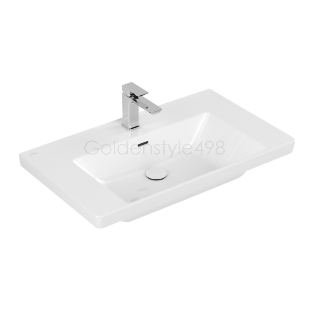 V&B 4A7080R1 <br>SUBWAY 3.0 掛壁式面盆<br> (白色/ 80cm)  |面盆|Villeroy & Boch