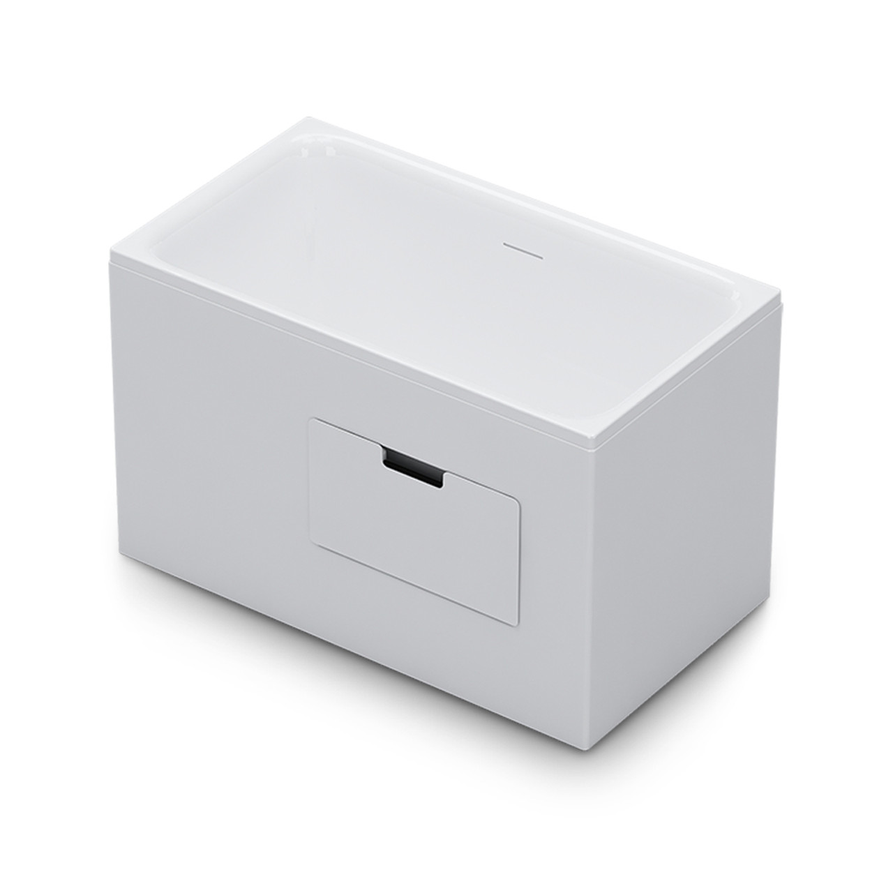 KOHLER<br>K-26758T-L-0<br>FLEXISPACE 坐臥式壓克力浴缸<br>左靠牆,帶腳凳 (120x68x75 cm)  |浴缸|KOHLER|獨立式浴缸