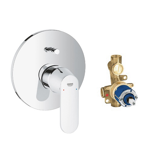 GROHE 19382.001<br>EUROSMART COSMOPOLITAN 埋壁浴用<br>雙切 控制面板 (含埋壁軸心)  |浴缸龍頭|GROHE|埋壁式浴缸龍頭