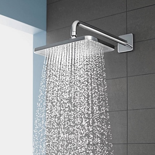 Hansgrohe <br>26257.000 + 27446.000<br>Crome E 280 頭頂花灑組 (橫臂/鉻)產品圖