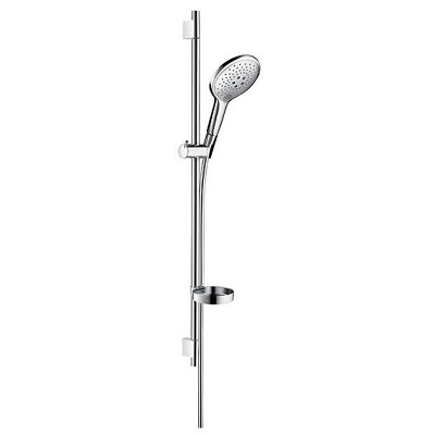 Hansgrohe 27803000<br> Raindance Select S 150 蓮蓬頭滑桿組 90cm(含皂盤)<br>3種水流  |淋浴花灑|HANSGROHE|蓮蓬頭伸降桿/掛座/淋浴柱 套組