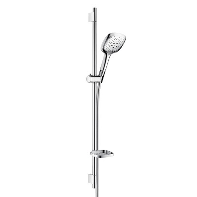 Hansgrohe 27857000<br>Raindance Select E 150 <br>蓮蓬頭滑桿組 90cm(含皂盤)<br>3種水流  |淋浴花灑|HANSGROHE|蓮蓬頭伸降桿/掛座/淋浴柱 套組