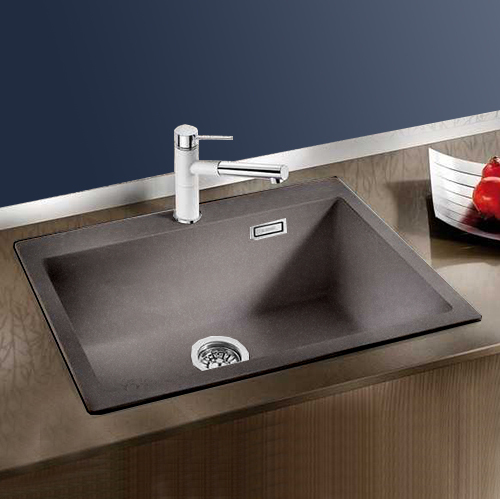 BLANCO PLEON 8 <br> 527323廚用花崗岩水槽 <br>(灰色/ 70x51 cm)