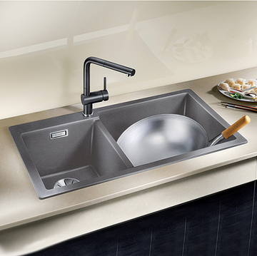 BLANCO PLEON 9<br>527325 花崗岩廚用水槽<br>(火岩灰/ 86x50 cm) <br>~期貨~