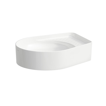 LAUFEN 81228.1.000.109.1<br>VAL 立式檯面盆<br>(50x40cm/無龍頭孔款式)  |面盆|LAUFEN|檯上盆