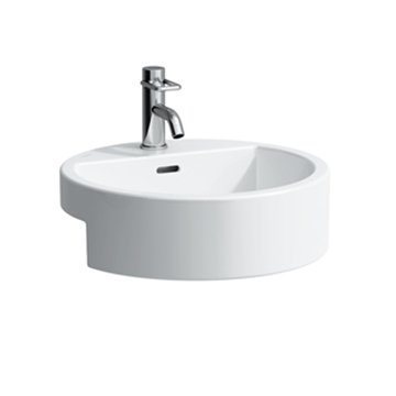 LAUFEN 81343.1<br>LIVING CITY 半嵌式檯面盆<br>(46x46cm)  |面盆|LAUFEN|半崁盆