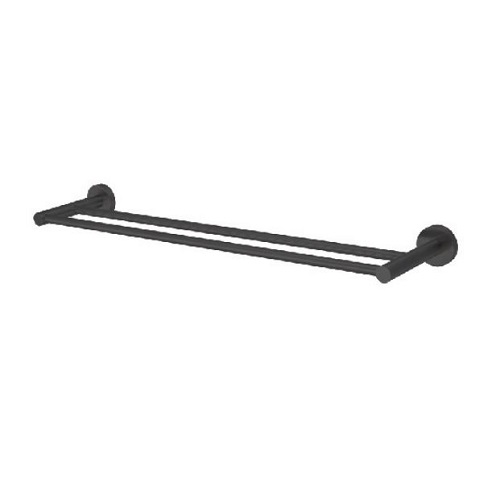iBENSO BA3002-MB<br> 雙桿毛巾桿<br>(啞黑)產品圖