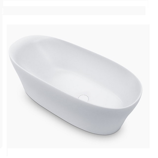 〝KOHLER 促銷商品〞<br>  K-20248T-0<br>Karing  160cm 橢圓形綺美石浴缸  |浴缸|KOHLER|獨立式浴缸