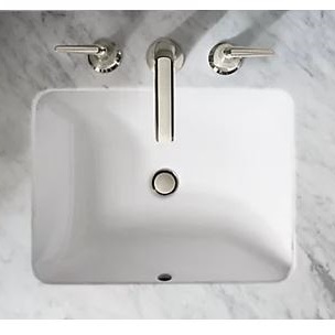 〝KOHLER 促銷商品〞<br>Caxton  K-20414T-0 <br>23吋 方型下崁盆 <br>(內徑58 x 39 cm)  |面盆|KOHLER|下崁盆