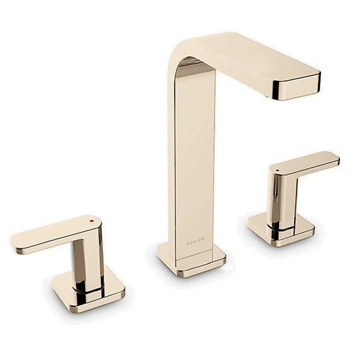 〝KOHLER 促銷商品〞<br>K-22566T-4-AF<br>Parallel 三件式加高面盆龍頭<br>(法蘭金)  |金色系列|面用龍頭