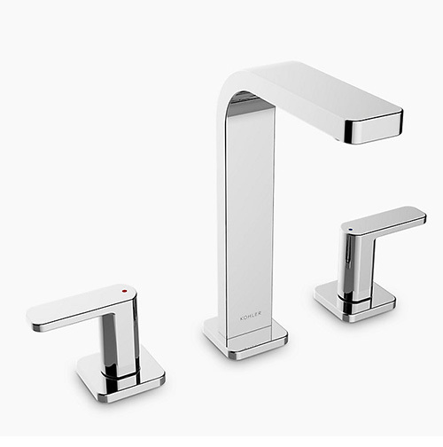 KOHLER <br>K-22566T-4-CP<br>Parallel 三件式加高面盆龍頭<br>(鉻色)  |面盆龍頭|KOHLER|三孔面盆龍頭