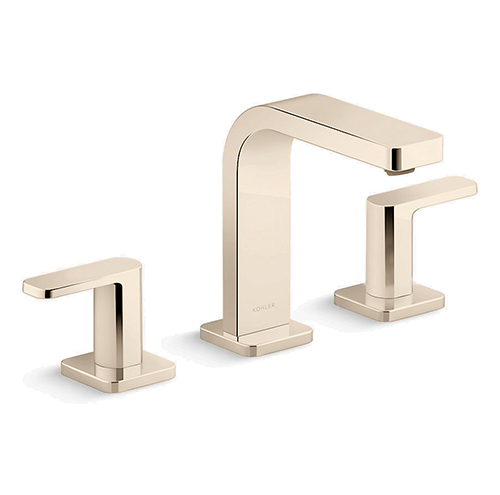 KOHLER <br>K-23484T-4-AF<br>Parallel 三件式面盆龍頭<br>(法蘭金)  |金色系列|面用龍頭