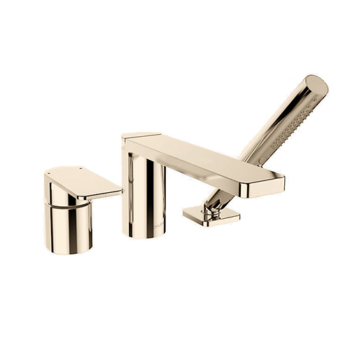 KOHLER<br>K-23488T-4-AF<br>Parallel 三孔缸上型龍頭<br>(法蘭金)  |金色系列|浴用龍頭 / 花灑