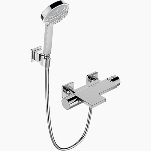 〝KOHLER 促銷商品〞<br>K-23523T-9-CP<br>Parallel 恆溫掛牆式花灑龍頭  <br>(鉻色) - 含下出水  |浴缸龍頭|KOHLER|浴缸龍頭