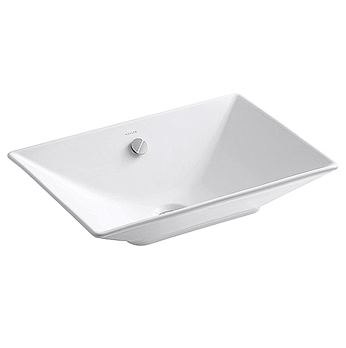 KOHLER    K-4819T-0<br>Reve 方型檯面盆 (54.9 x 37.5 cm)  |面盆|KOHLER|檯上盆