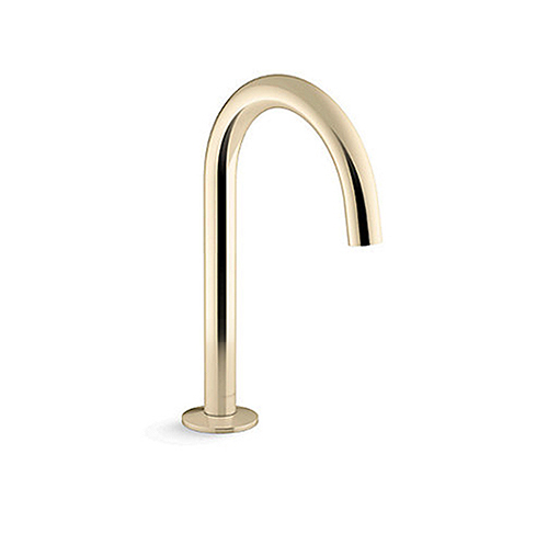 〝KOHLER 促銷商品〞<br>K-77967T-AF<br>Components 鵝頸形面盆龍頭<br>(法蘭金)  |金色系列|面用龍頭