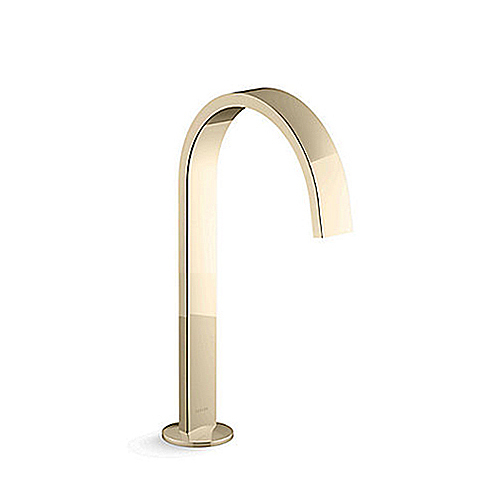 KOHLER <br>K-77968T-AF<br>Components 曲線型面盆龍頭<br>(法蘭金)  |金色系列|面用龍頭
