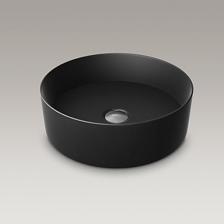 KOHLER <br>K-90012T-HB1<br>Mica 圓形獨立盆(霧黑)  |超值組合|KOHLER年度商品