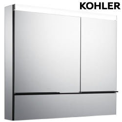 KOHLER<br>K-37968T-NA<br>Maxispace 2.0升級版鏡櫃<br>97.3cm (橫燈/黑)