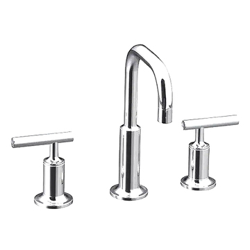 〝KOHLER 促銷商品〞<br>K-14406T-4-CP<br>Purist 三孔一字面盆龍頭<br>(鉻色)  |面盆龍頭|KOHLER|三孔面盆龍頭