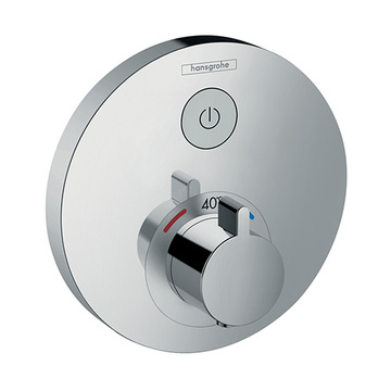 Hansgrohe 15744000<br>ShowerSelect S<br>一路定溫控制面板<br>(鉻色 / 不含軸心)  |浴缸龍頭|HANSGROHE|埋壁式浴缸龍頭