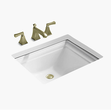 〝KOHLER 促銷商品〞<br> K-2339T-0 <br>Memoirs 長方型下崁盆 <br>(內徑46.5 x 38 cm)  |面盆|KOHLER|下崁盆