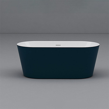 〝KOHLER 促銷商品〞<br>K-25166T-P8-0<br>Evok 2.0 壓克力獨立浴缸 (160 x 75 cm)<br>孔雀藍裙邊  |浴缸|KOHLER|獨立式浴缸
