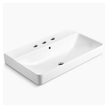 KOHLER <br>K-2749T-8-0<br>Forefront 三孔檯面盆<br> (90 x 52 cm)  |面盆|KOHLER|檯上盆